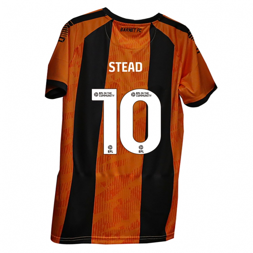 גברים קאלום לי סטאד #10 כתום שחור ג'רזי ביתית 2025/26 חולצה קצרה