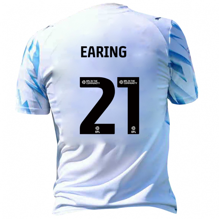 גברים ג'ק אירינג #21 לבן תכלת ג'רזי ביתית 2025/26 חולצה קצרה