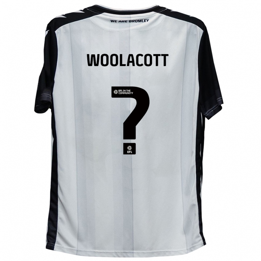 גברים Olivia Woolacott #0 לבן שחור ג'רזי ביתית 2025/26 חולצה קצרה