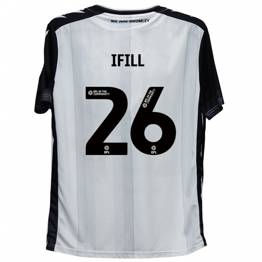 גברים Marcus Ifill #26 לבן שחור ג'רזי ביתית 2025/26 חולצה קצרה