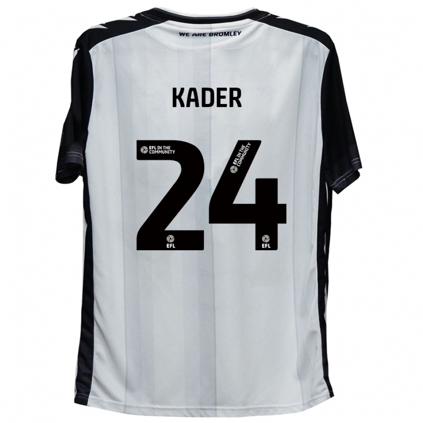 גברים סול קאדר #24 לבן שחור ג'רזי ביתית 2025/26 חולצה קצרה