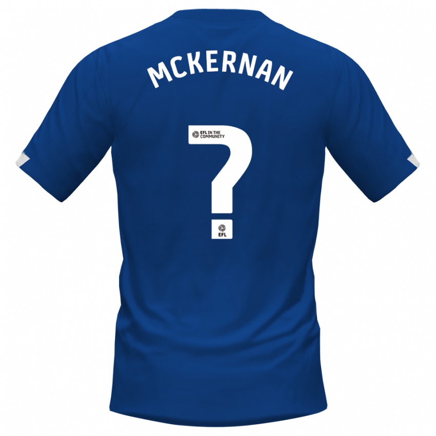 גברים Marcus Mckernan #0 כחול לבן ג'רזי ביתית 2025/26 חולצה קצרה