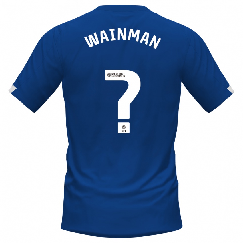 גברים תיאו ויינמן #0 כחול לבן ג'רזי ביתית 2025/26 חולצה קצרה