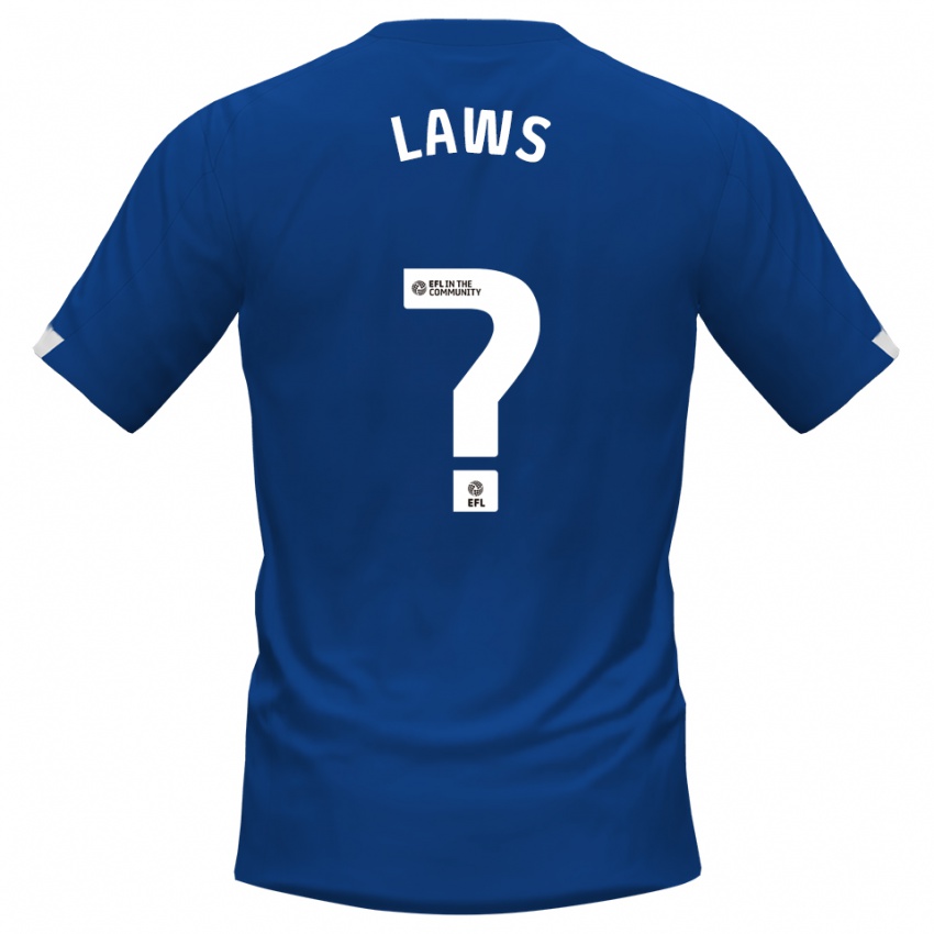 גברים Kai Laws #0 כחול לבן ג'רזי ביתית 2025/26 חולצה קצרה