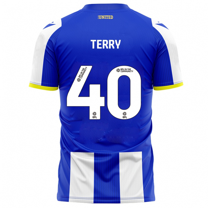 גברים פרנקי טרי #40 כחול לבן ג'רזי ביתית 2025/26 חולצה קצרה