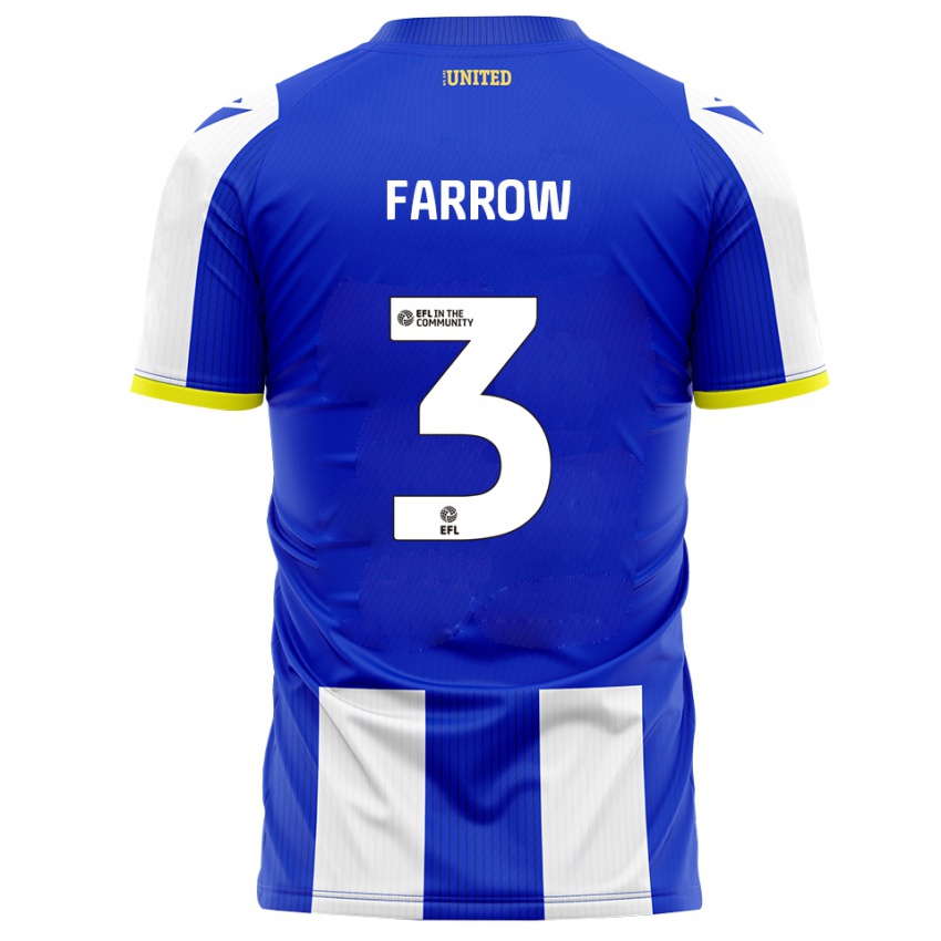 גברים Sophie Farrow #3 כחול לבן ג'רזי ביתית 2025/26 חולצה קצרה