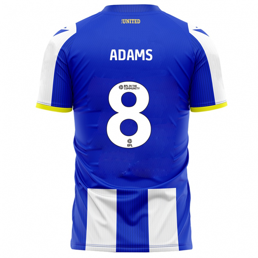 גברים Thalia Adams #8 כחול לבן ג'רזי ביתית 2025/26 חולצה קצרה