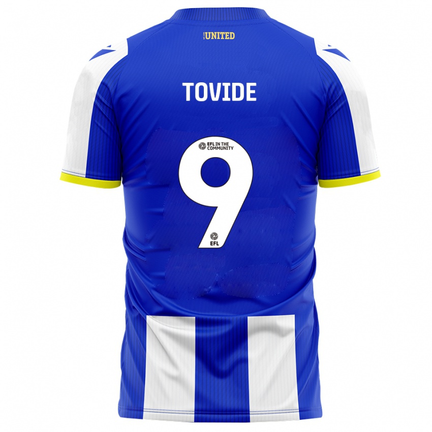 גברים Samson Tovide #9 כחול לבן ג'רזי ביתית 2025/26 חולצה קצרה