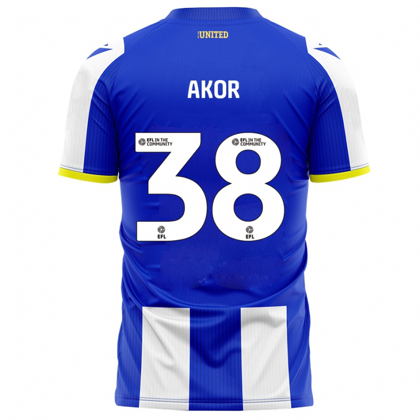 גברים אלקנה אקור #38 כחול לבן ג'רזי ביתית 2025/26 חולצה קצרה