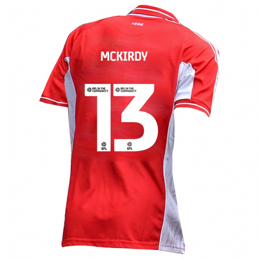 גברים הארי מקירדי #13 אדום לבן ג'רזי ביתית 2025/26 חולצה קצרה