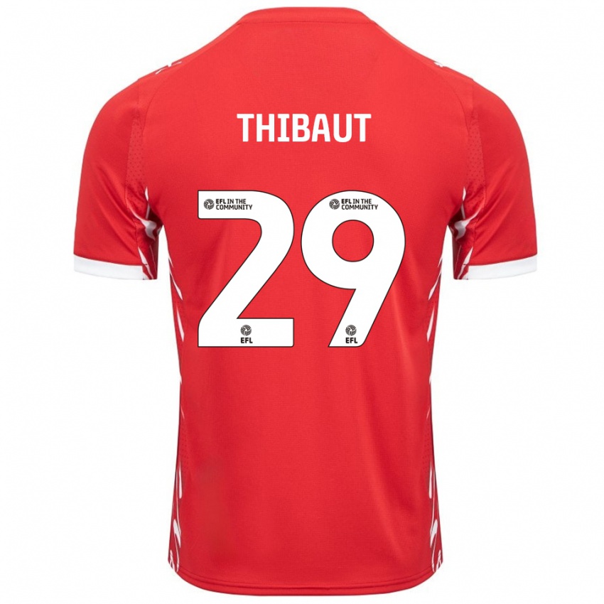 גברים אדריאן טינשיי תיבו #29 אדום לבן ג'רזי ביתית 2025/26 חולצה קצרה