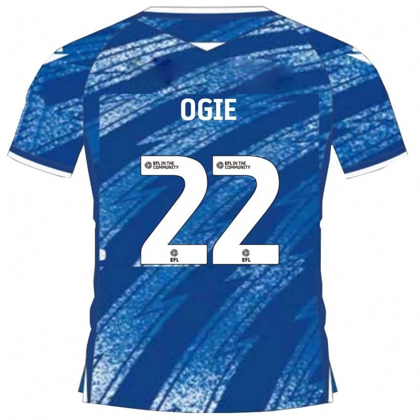 גברים שאדרך אוגי #22 כחול לבן ג'רזי ביתית 2025/26 חולצה קצרה