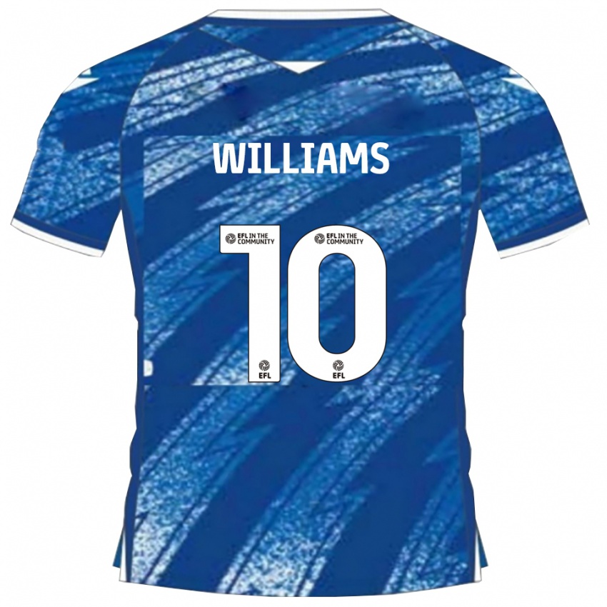 גברים ג'ונתן וויליאמס #10 כחול לבן ג'רזי ביתית 2025/26 חולצה קצרה