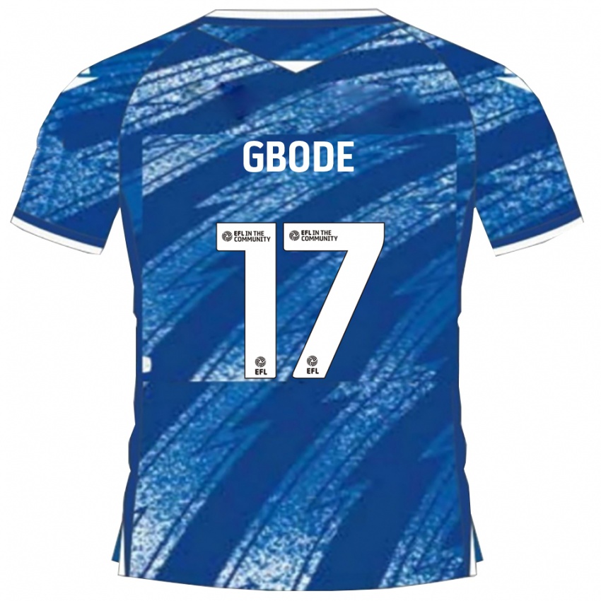 גברים Joseph Gbode #17 כחול לבן ג'רזי ביתית 2025/26 חולצה קצרה