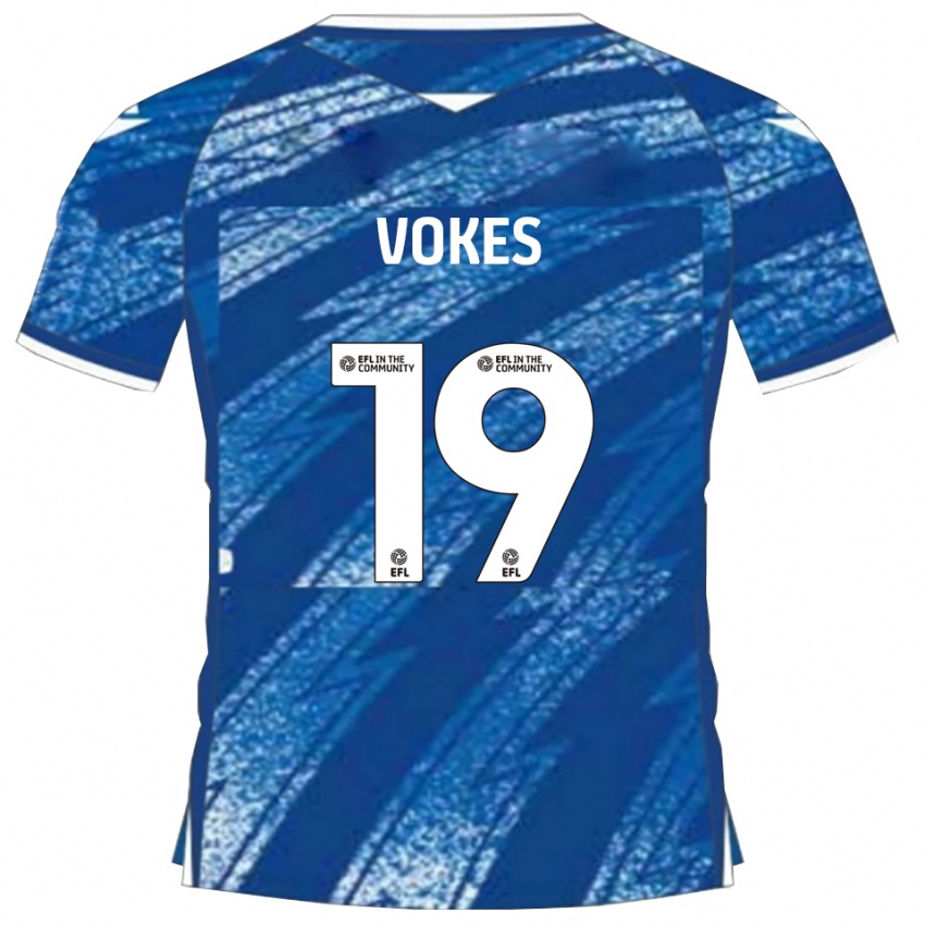 גברים סם ווקס #19 כחול לבן ג'רזי ביתית 2025/26 חולצה קצרה