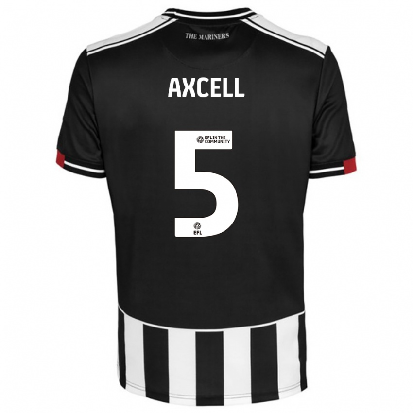 גברים Finley Axcell #5 שחור לבן אדום ג'רזי ביתית 2025/26 חולצה קצרה