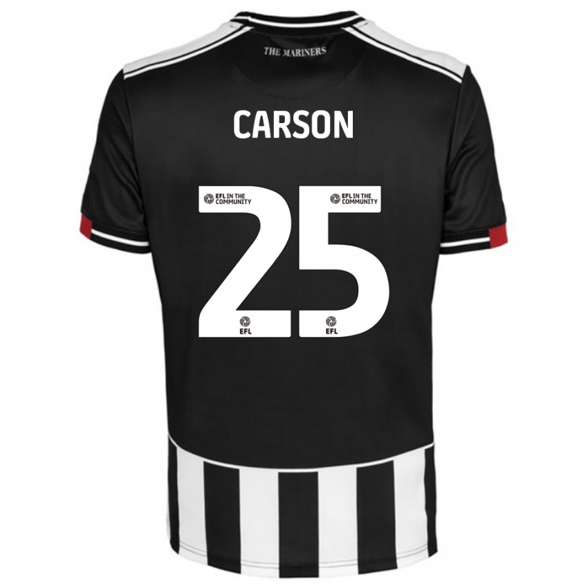 גברים מאטי קרסון #25 שחור לבן אדום ג'רזי ביתית 2025/26 חולצה קצרה