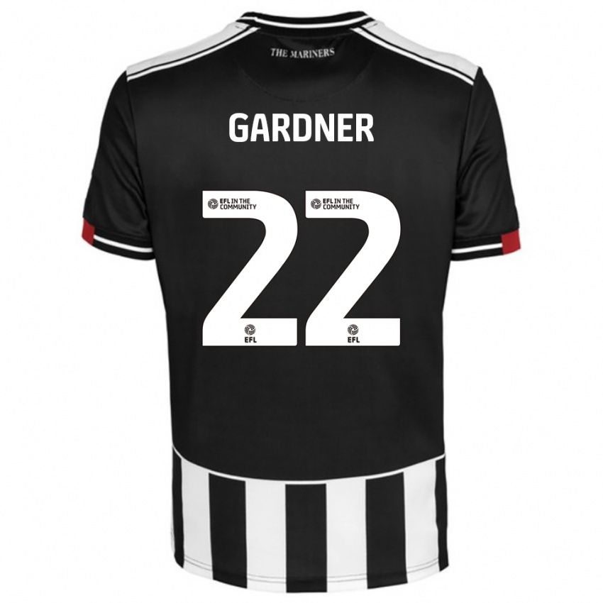 גברים קמרון גרדנר #22 שחור לבן אדום ג'רזי ביתית 2025/26 חולצה קצרה