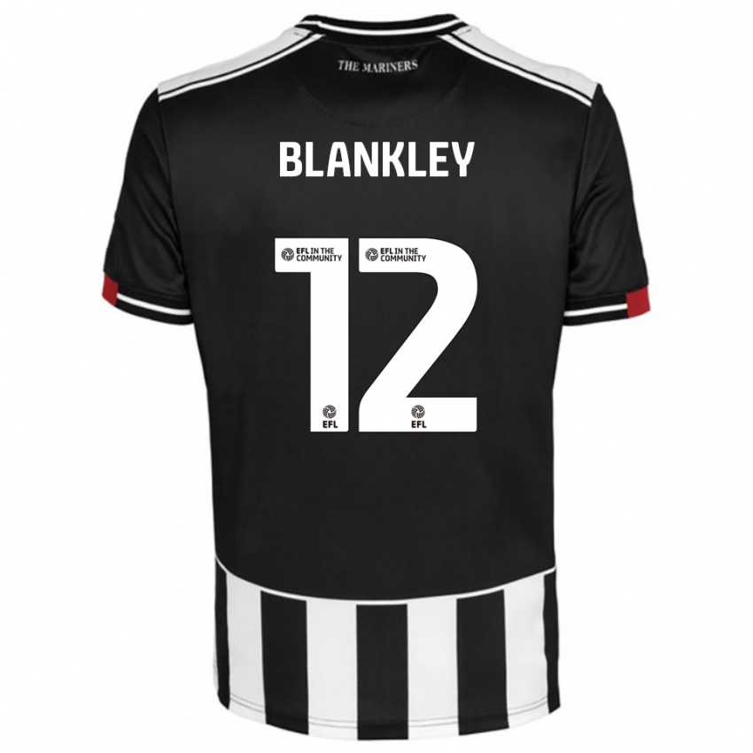 גברים ג׳קסון בלנקלי #12 שחור לבן אדום ג'רזי ביתית 2025/26 חולצה קצרה
