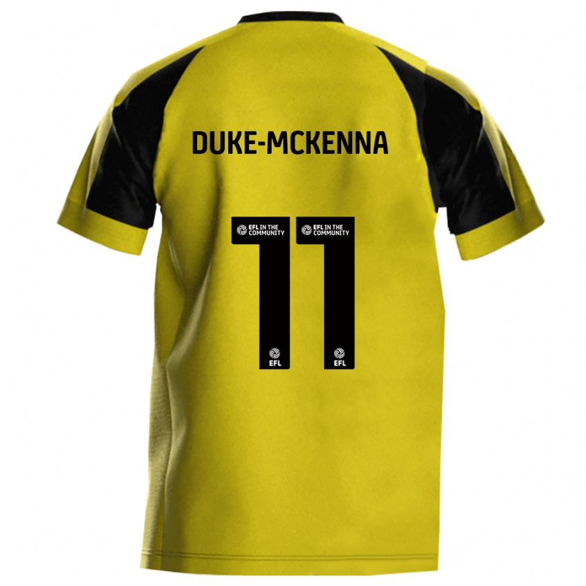 גברים סטפן דוקה-מקנה #11 צהוב אפור ג'רזי ביתית 2025/26 חולצה קצרה