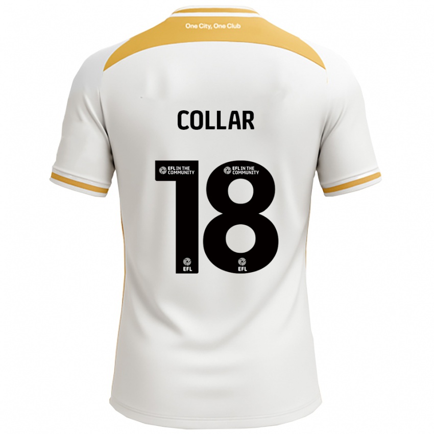 גברים ויל קויאר #18 לבן זהב ג'רזי ביתית 2025/26 חולצה קצרה