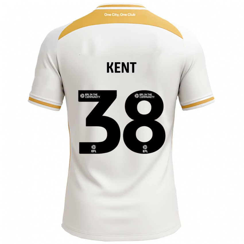 גברים Isabelle Kent #38 לבן זהב ג'רזי ביתית 2025/26 חולצה קצרה