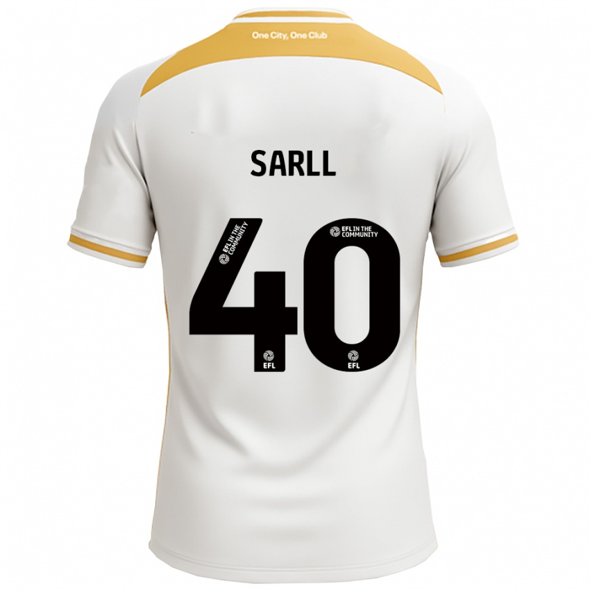 גברים Amelie Sarll #40 לבן זהב ג'רזי ביתית 2025/26 חולצה קצרה