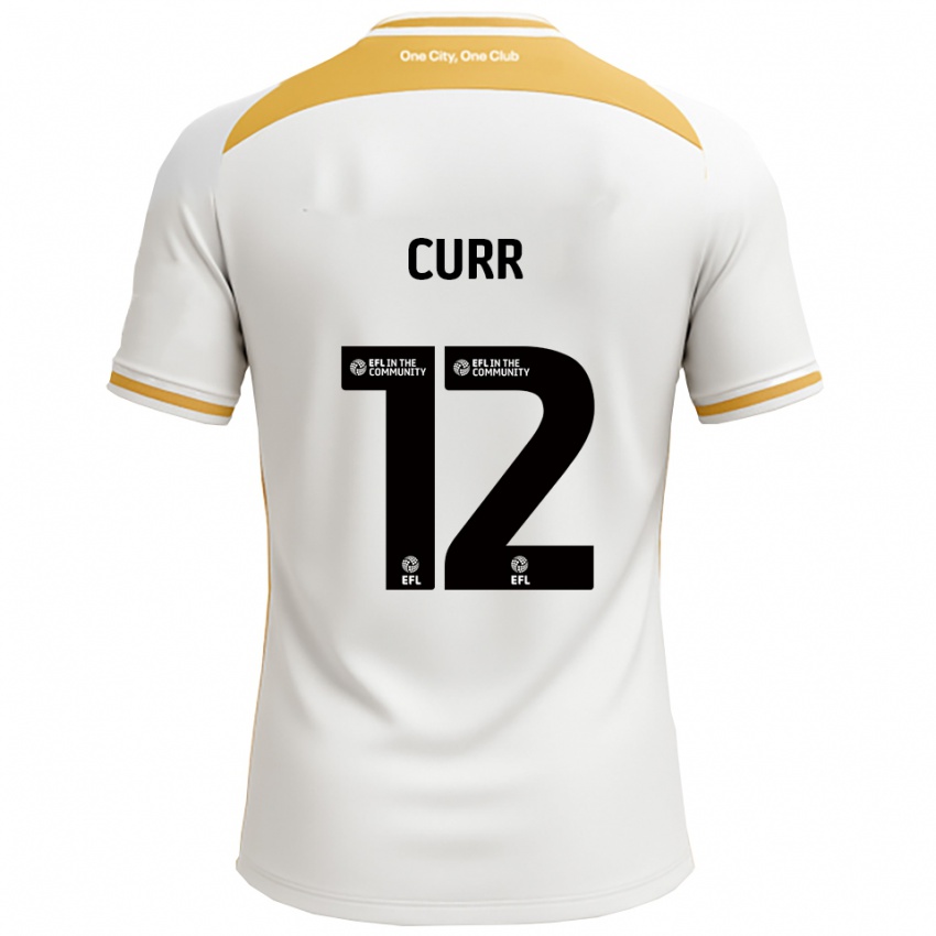 גברים Alice Curr #12 לבן זהב ג'רזי ביתית 2025/26 חולצה קצרה