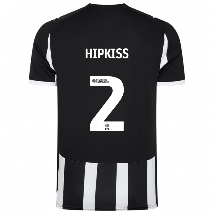 גברים Stanley Hipkiss #2 שחור לבן ג'רזי ביתית 2025/26 חולצה קצרה