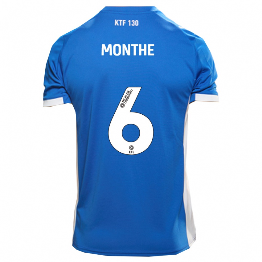 גברים מאני מונטה #6 כחול לבן ג'רזי ביתית 2025/26 חולצה קצרה