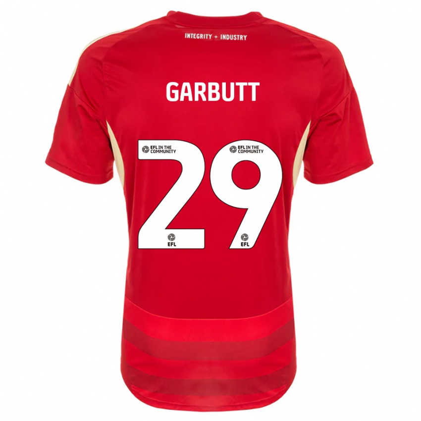 גברים לוק גרבוט #29 אדום לבן ג'רזי ביתית 2025/26 חולצה קצרה