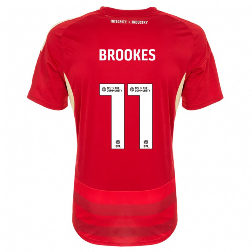 גברים Evie Brookes #11 אדום לבן ג'רזי ביתית 2025/26 חולצה קצרה