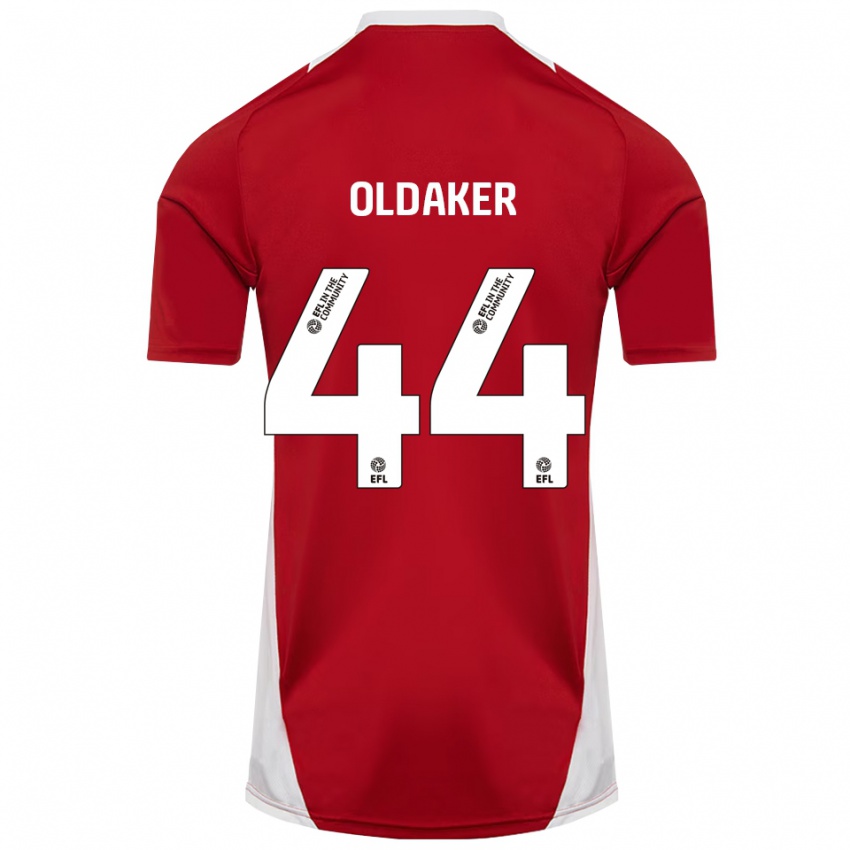 גברים דארן אולדייקר #44 אדום לבן זהב ג'רזי ביתית 2025/26 חולצה קצרה