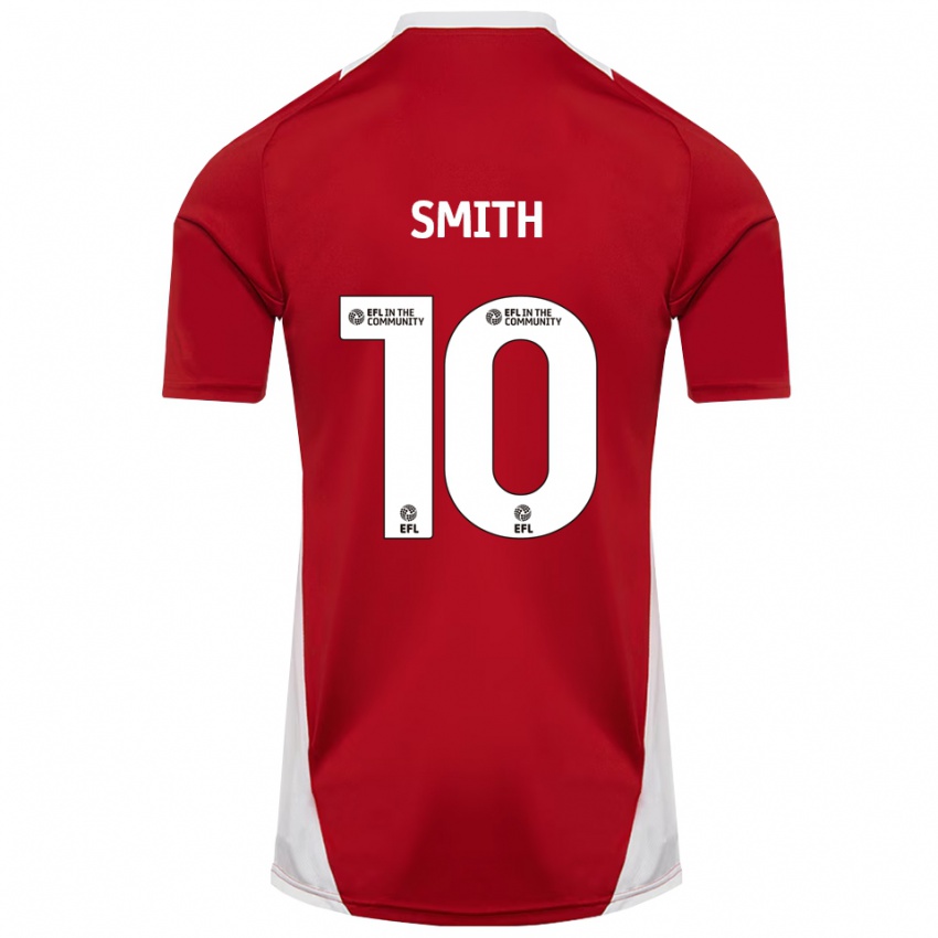 גברים Harry Smith #10 אדום לבן זהב ג'רזי ביתית 2025/26 חולצה קצרה