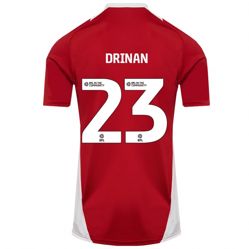 גברים ארון דרינן #23 אדום לבן זהב ג'רזי ביתית 2025/26 חולצה קצרה