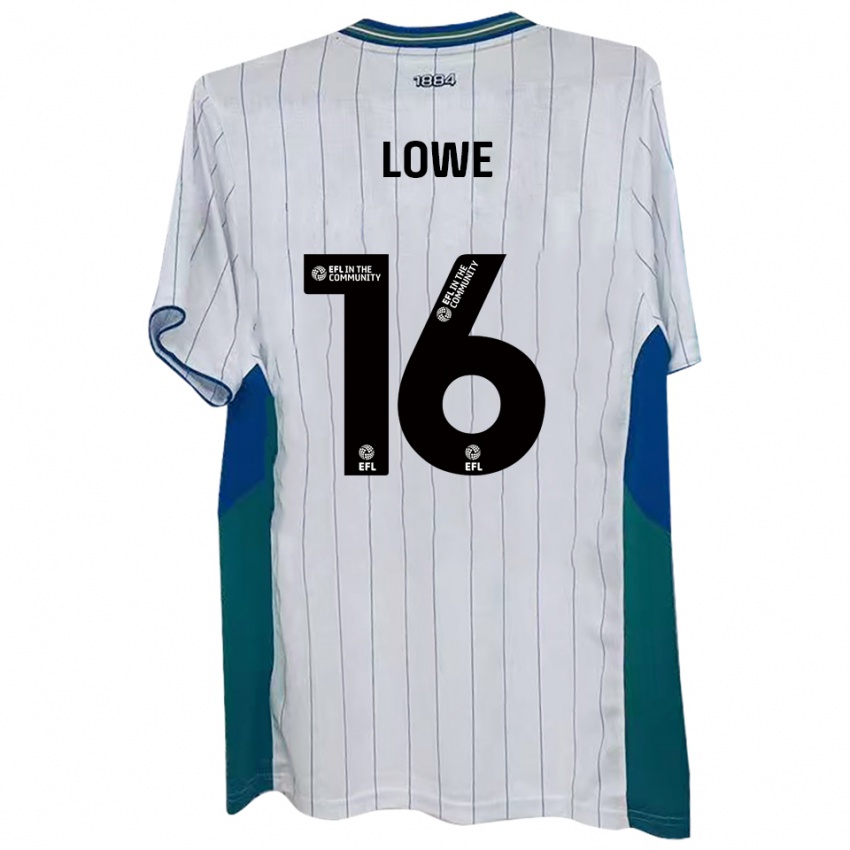 גברים Jason Lowe #16 לבן ירוק כחול ג'רזי ביתית 2025/26 חולצה קצרה