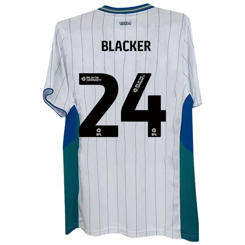 גברים בילי בלאקר #24 לבן ירוק כחול ג'רזי ביתית 2025/26 חולצה קצרה