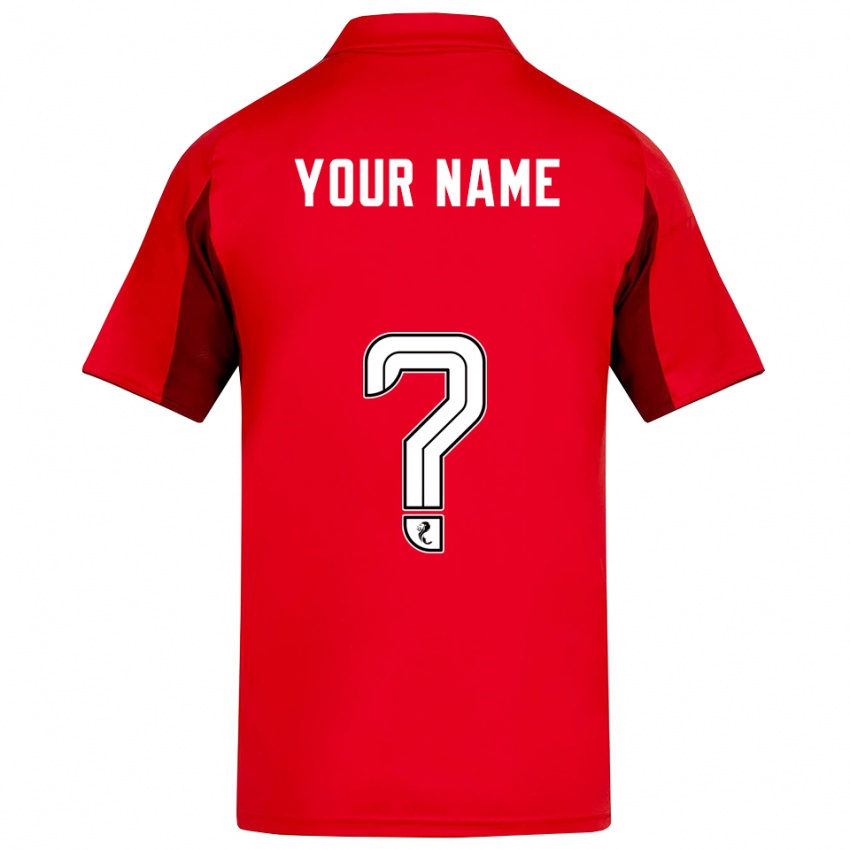 גברים השם שלך #0 אדום בורדו ג'רזי ביתית 2025/26 חולצה קצרה