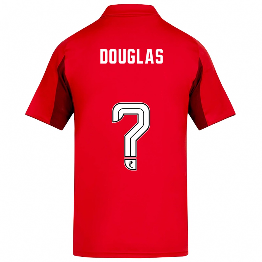 גברים Connor Douglas #0 אדום בורדו ג'רזי ביתית 2025/26 חולצה קצרה