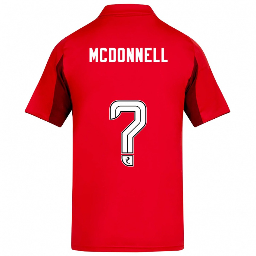 גברים נועה מקדונל #0 אדום בורדו ג'רזי ביתית 2025/26 חולצה קצרה