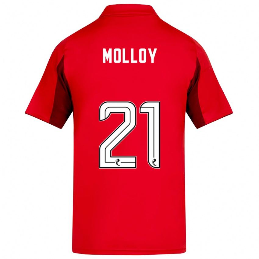 גברים גאווין מולוי #21 אדום בורדו ג'רזי ביתית 2025/26 חולצה קצרה