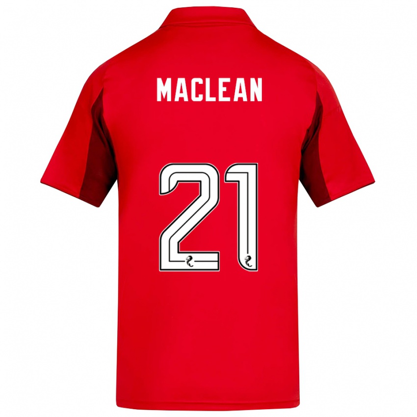 גברים Miriam Maclean #21 אדום בורדו ג'רזי ביתית 2025/26 חולצה קצרה
