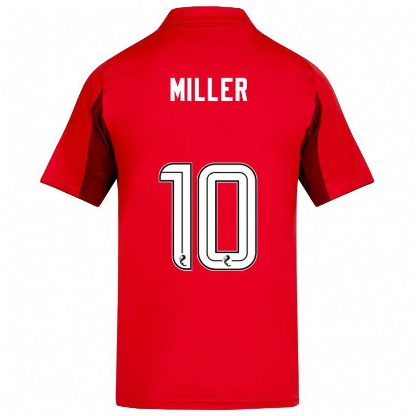 גברים Darcie Miller #10 אדום בורדו ג'רזי ביתית 2025/26 חולצה קצרה