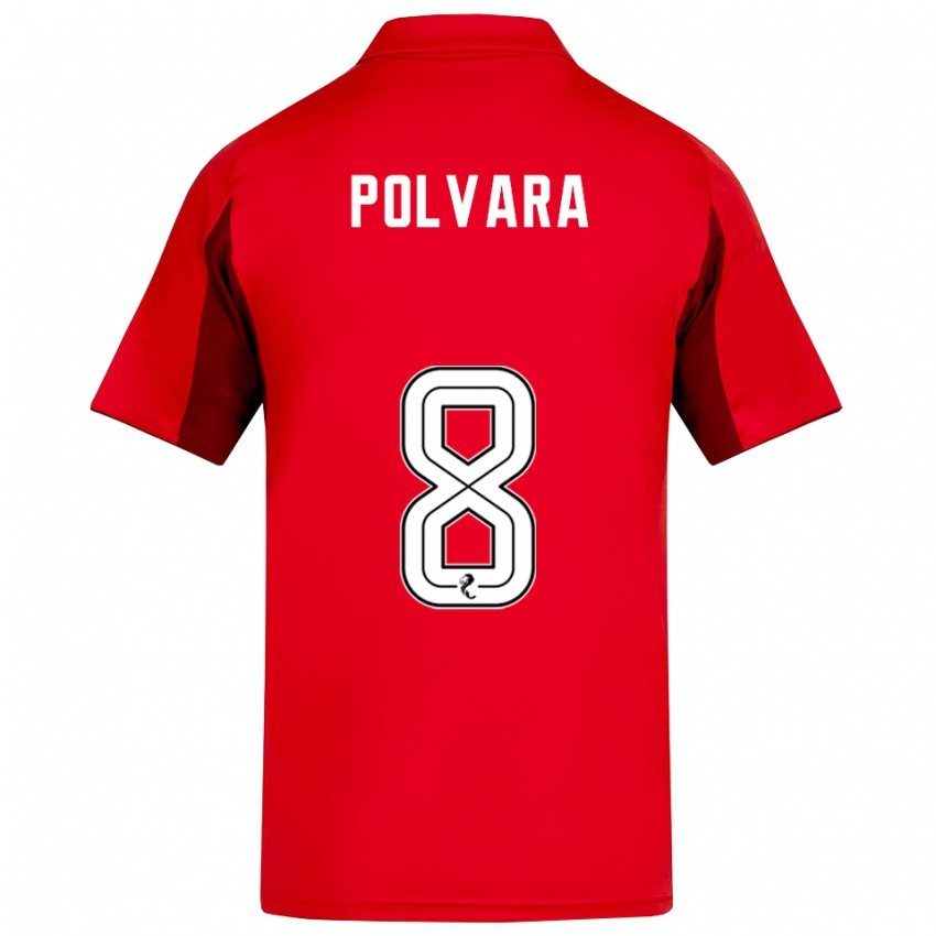 גברים דנטה פולבארה #8 אדום בורדו ג'רזי ביתית 2025/26 חולצה קצרה