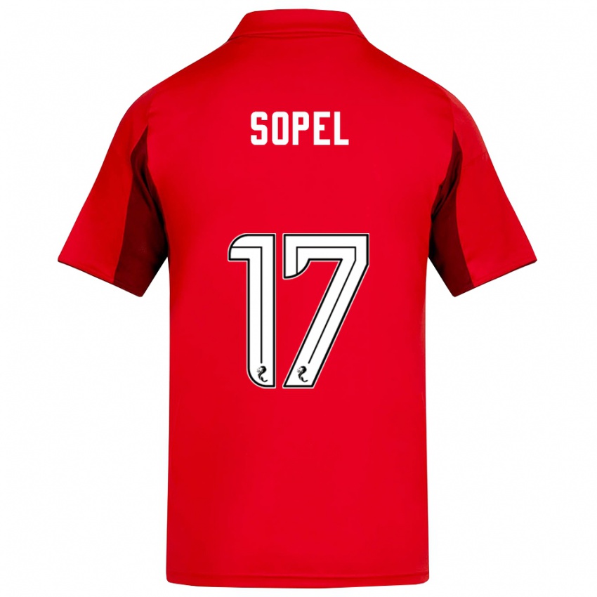 גברים נדיה סופל #17 אדום בורדו ג'רזי ביתית 2025/26 חולצה קצרה