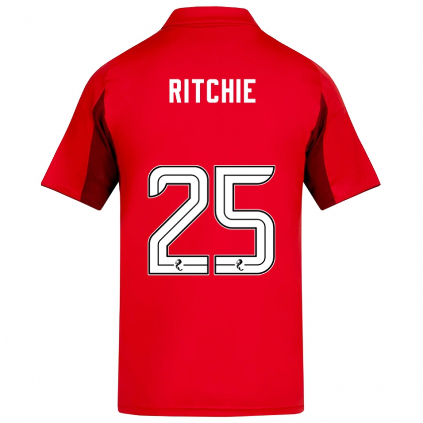 גברים טום ריצ'י #25 אדום בורדו ג'רזי ביתית 2025/26 חולצה קצרה