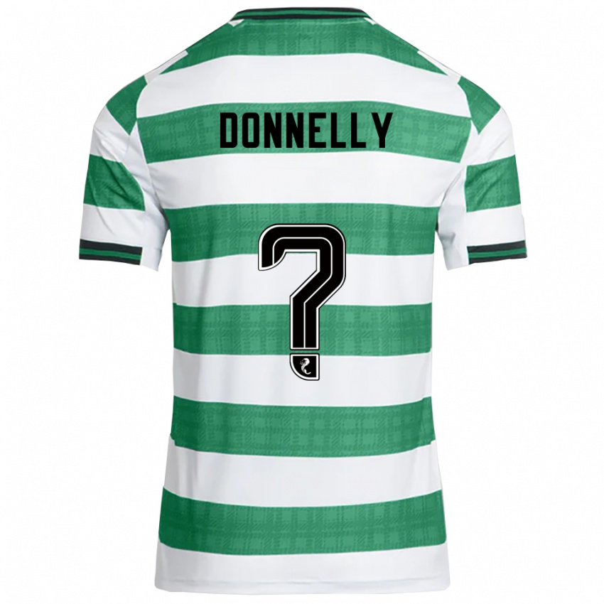 גברים ג'ייקוב דונלי #0 ירוק לבן ג'רזי ביתית 2025/26 חולצה קצרה