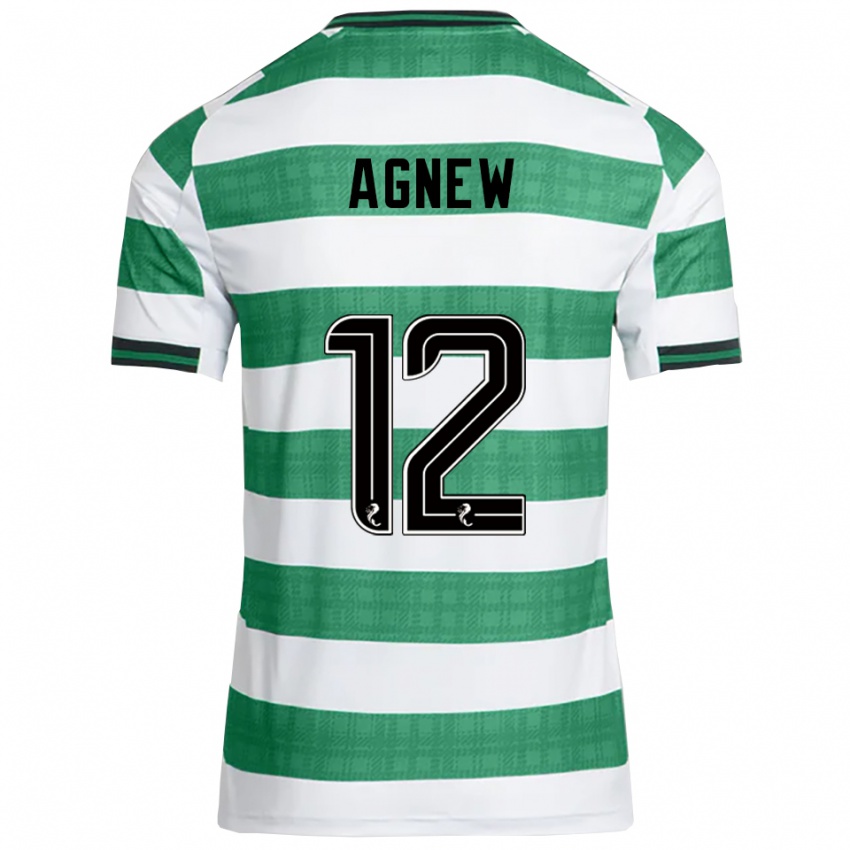 גברים מרפי אלכסנדרה אגניו #12 ירוק לבן ג'רזי ביתית 2025/26 חולצה קצרה