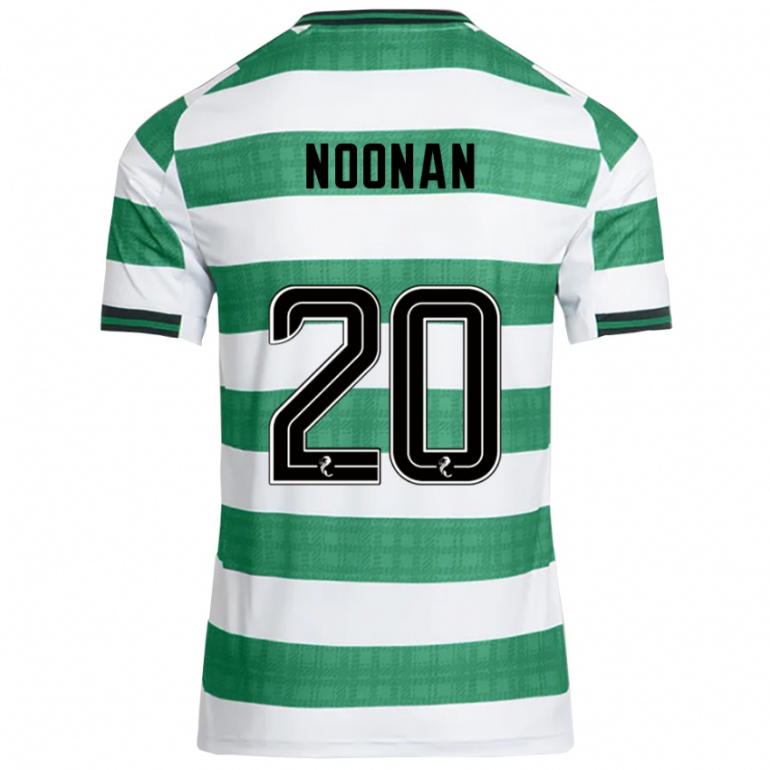 גברים סירשה נונאן #20 ירוק לבן ג'רזי ביתית 2025/26 חולצה קצרה
