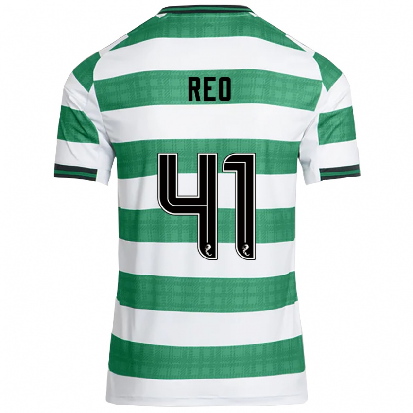 גברים ראו הטאטה #41 ירוק לבן ג'רזי ביתית 2025/26 חולצה קצרה